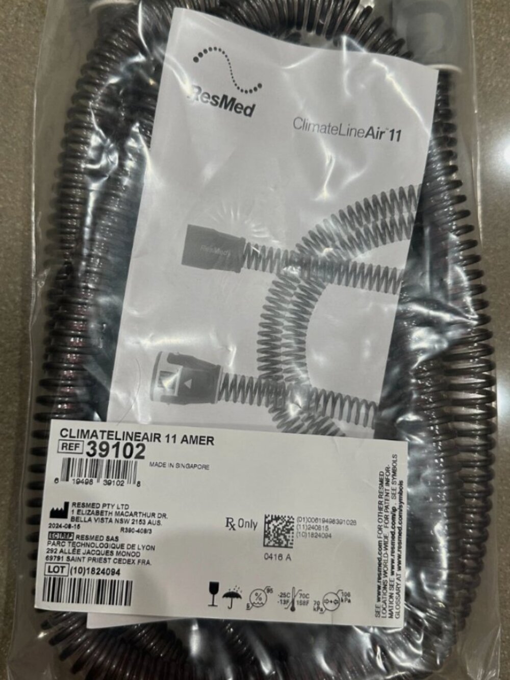 ResMed ClimateLineAir Heated Tubing For Airsenser Aircurer Air11